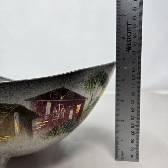 Vintage Sascha Brastoff MCM Flower Frog Bowl Gold Reflective Highlights Signed - Picture 11 of 14